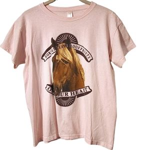 Horses Leave Footprints on Your Heart Tshirt